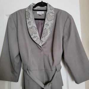 Isabella Gray Suit Jacket 22W EUC